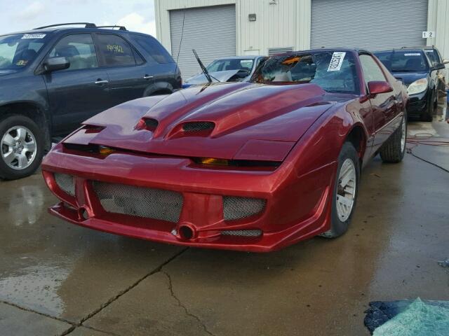 1G2FS23T7NL223250 - 1992 PONTIAC FIREBIRD BURGUNDY photo 2