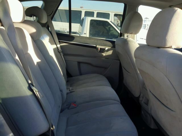 5NMSH13E69H245557 - 2009 HYUNDAI SANTA FE S GRAY photo 6