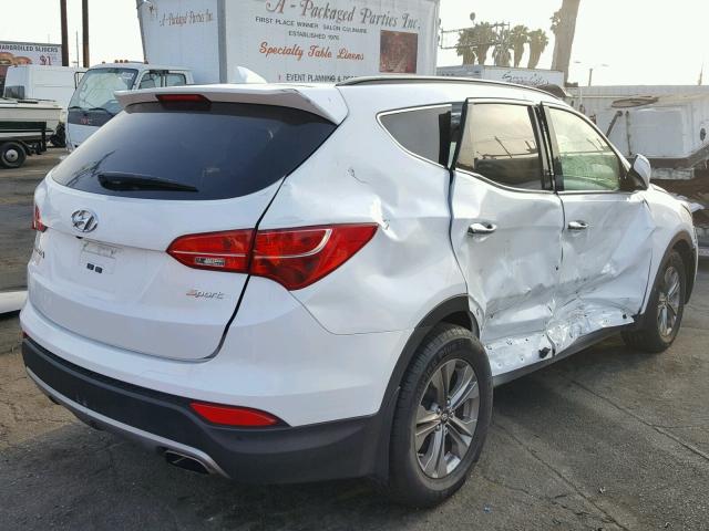 5XYZU3LB7FG288578 - 2015 HYUNDAI SANTA FE S WHITE photo 4