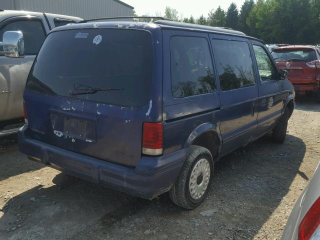 2P4GH2537RR715104 - 1994 PLYMOUTH VOYAGER BLUE photo 4