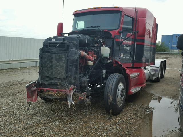 1XKAD49X8AJ274627 - 2010 KENWORTH CONSTRUCTI RED photo 2