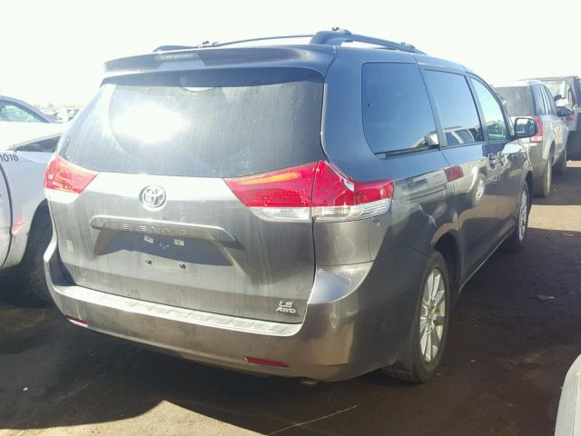 5TDJK3DC5ES087273 - 2014 TOYOTA SIENNA GRAY photo 4