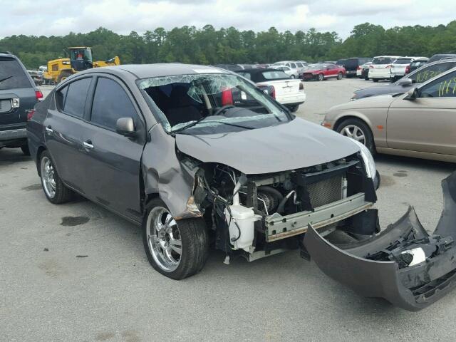 3N1CN7AP4EL859172 - 2014 NISSAN VERSA GRAY photo 1