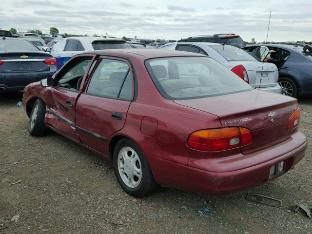 1Y1SK5481XZ411117 - 1999 CHEVROLET GEO PRIZM MAROON photo 3