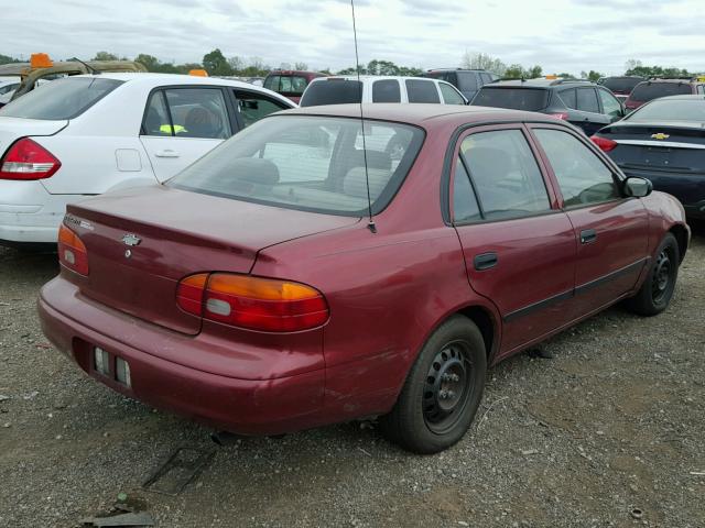 1Y1SK5481XZ411117 - 1999 CHEVROLET GEO PRIZM 栗色 照片 4
