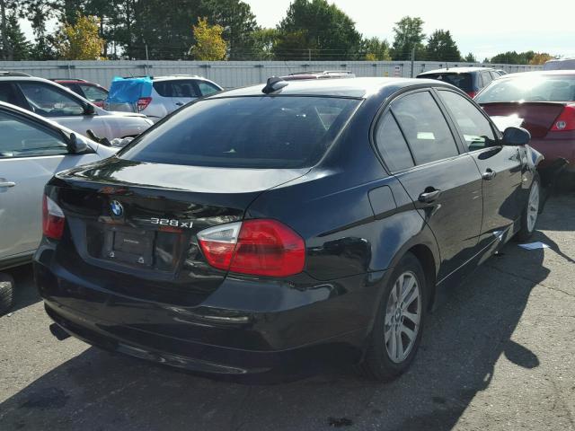 WBAVC73537KP33166 - 2007 BMW 328 BLACK photo 4