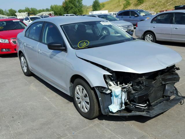 3VW2K7AJ2EM254894 - 2014 VOLKSWAGEN JETTA BASE 银色 照片 1