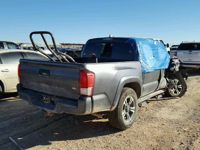 5TFCZ5AN1HX076419 - 2017 TOYOTA TACOMA DOU GRAY photo 4