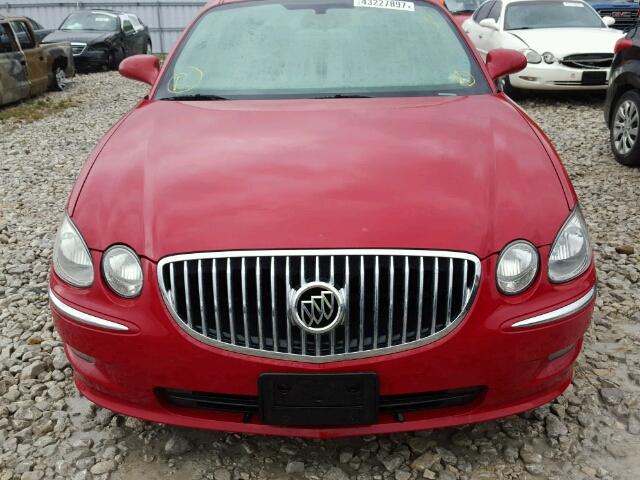 2G4WJ582681177173 - 2008 BUICK ALLURE CXL RED photo 9