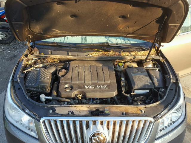 1G4GC5ED9BF122155 - 2011 BUICK LACROSSE C BROWN photo 7