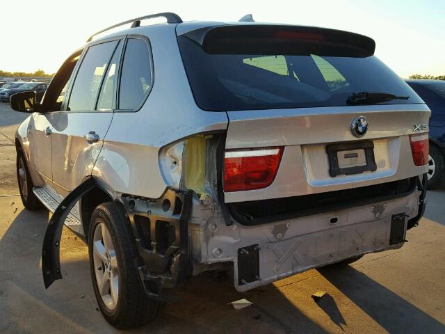 5UXFE43558L036317 - 2008 BMW X5 3.0I SILVER photo 3