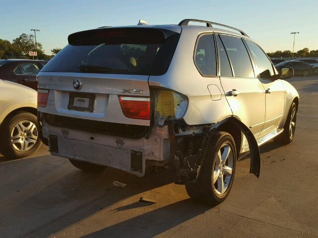 5UXFE43558L036317 - 2008 BMW X5 3.0I SILVER photo 4