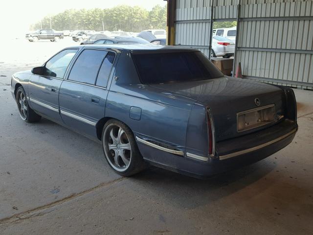 1G6KD54Y4XU757287 - 1999 CADILLAC DEVILLE BLUE photo 3