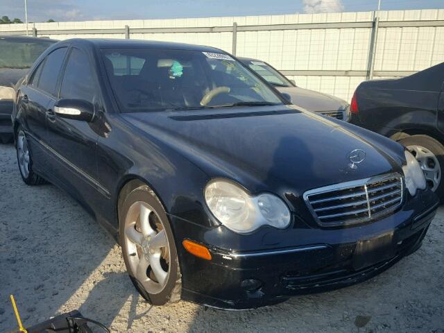 WDBRF52H76A907724 - 2006 MERCEDES-BENZ C GENERATI BLACK photo 1