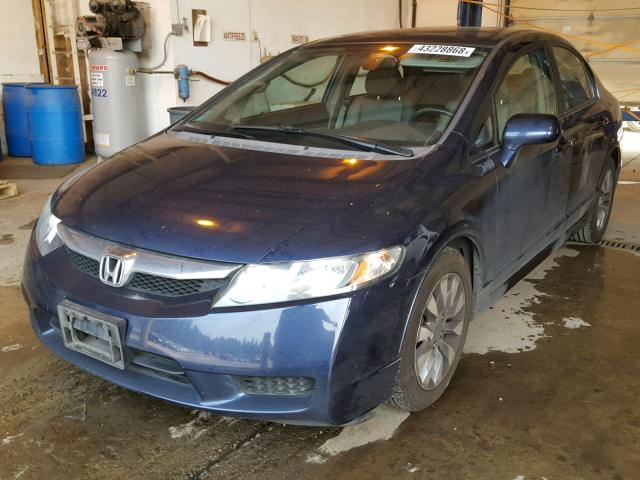 19XFA16989E036462 - 2009 HONDA CIVIC EXL 蓝色 照片 2