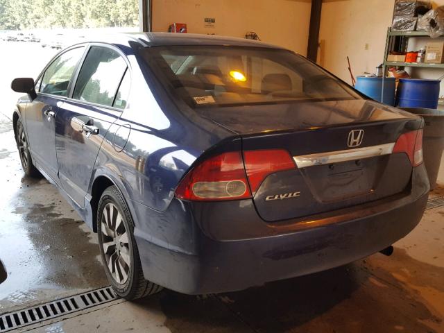 19XFA16989E036462 - 2009 HONDA CIVIC EXL 蓝色 照片 3