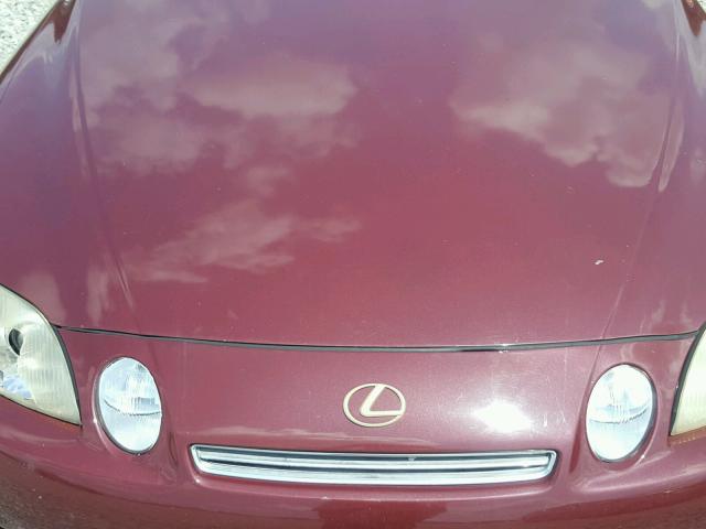 JT8CD32Z3V0038195 - 1997 LEXUS SC 300 BURGUNDY photo 7