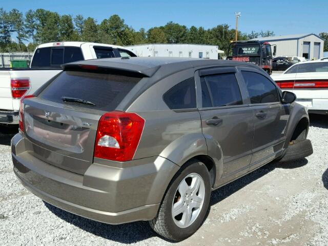 1B3HB48B08D673399 - 2008 DODGE CALIBER SX GOLD photo 4