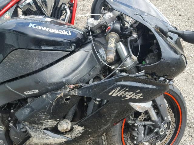 JKAZX4P107A018568 - 2007 KAWASAKI ZX600 P BLACK photo 9