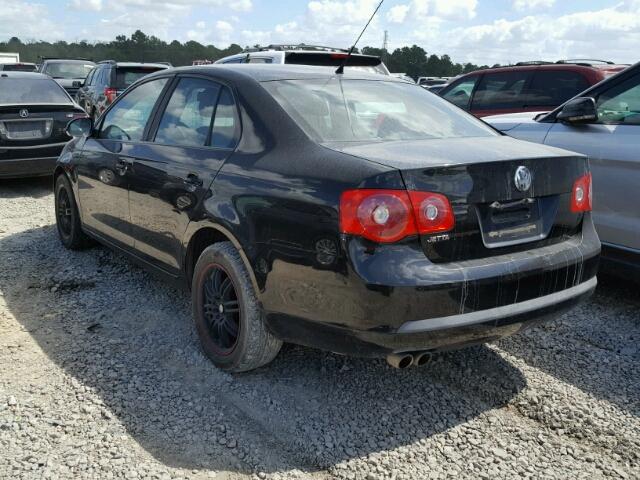 3VWGF71K07M023398 - 2007 VOLKSWAGEN JETTA BLACK photo 3