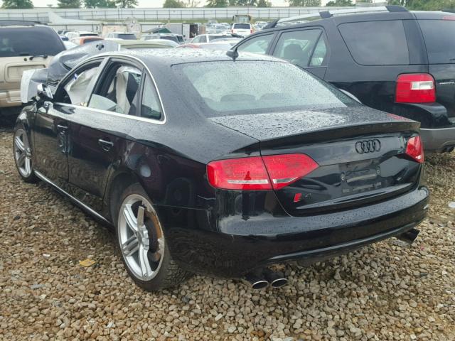 WAUDGAFL2AA076235 - 2010 AUDI S4 BLACK photo 3