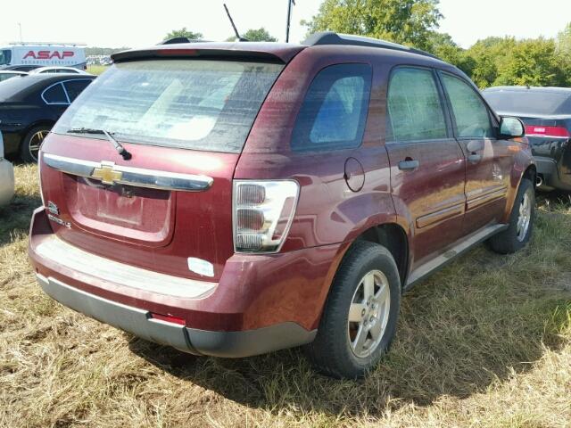 2CNDL13F596239610 - 2009 CHEVROLET EQUINOX LS BURGUNDY photo 4