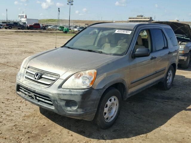 JHLRD68586C008615 - 2006 HONDA CR-V GOLD photo 2