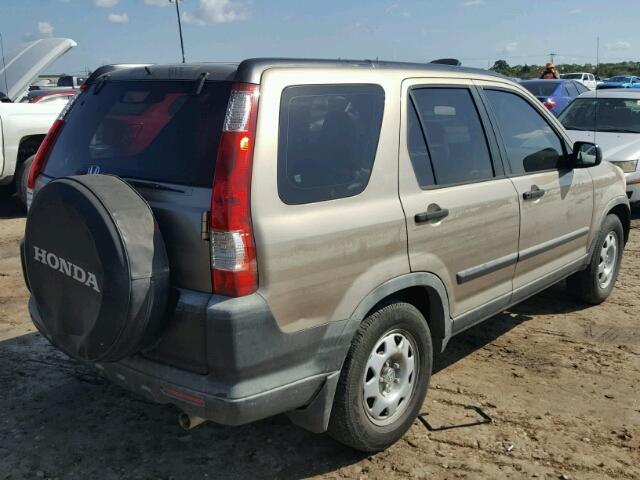 JHLRD68586C008615 - 2006 HONDA CR-V GOLD photo 4