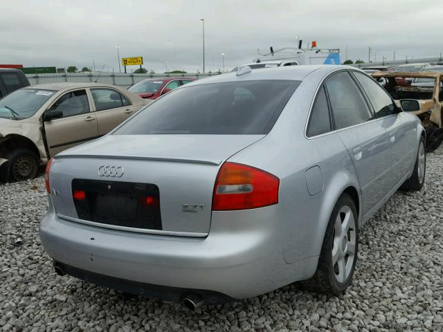 WAULD64B04N011277 - 2004 AUDI A6 2.7T QU SILVER photo 4