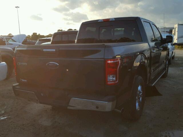 1FTEW1EP6FKD04706 - 2015 FORD F150 GRAY photo 4