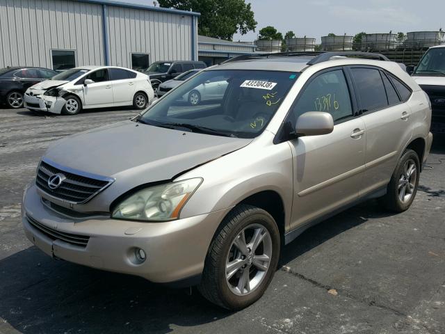 JTJHW31U160034362 - 2006 LEXUS RX 400 GOLD photo 2