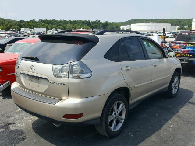 JTJHW31U160034362 - 2006 LEXUS RX 400 GOLD photo 4