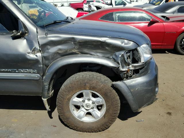 5TBBT441X4S445058 - 2004 TOYOTA TUNDRA GRAY photo 9