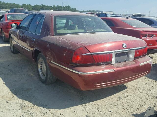 2MEFM75W7YX628881 - 2000 MERCURY GRAND MARQ BURGUNDY photo 3