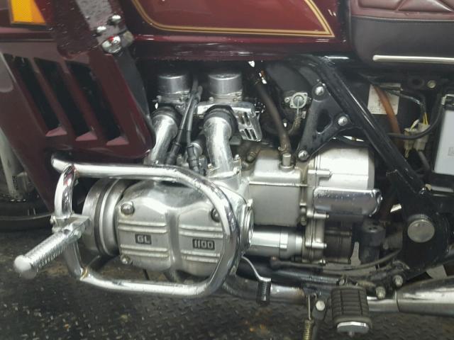 1HFSC0227DA322512 - 1983 HONDA GL1100 A MAROON photo 6