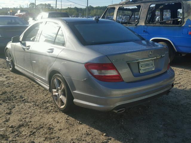 WDDGF8BB5BR174760 - 2011 MERCEDES-BENZ C GRAY photo 3