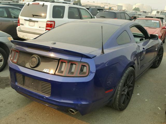 1ZVBP8CF2E5259521 - 2014 FORD MUSTANG GT BLUE photo 4