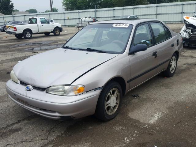 1Y1SK528XYZ405837 - 2000 CHEVROLET GEO PRIZM 棕色 照片 2