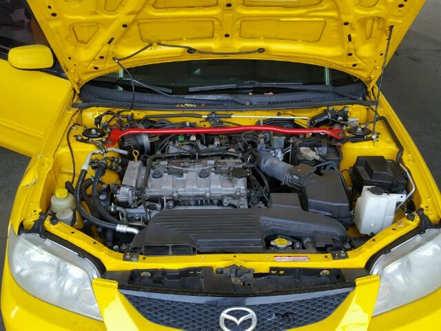 JM1BJ246X21511034 - 2002 MAZDA PROTEGE PR YELLOW photo 7