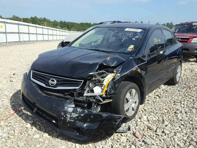 3N1AB6AP7AL637570 - 2010 NISSAN SENTRA BLACK photo 2