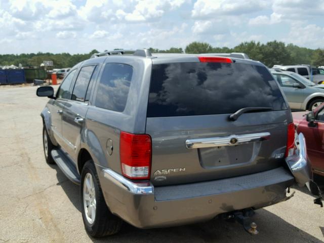 1A8HX58207F503917 - 2007 CHRYSLER ASPEN LIMI GRAY photo 3