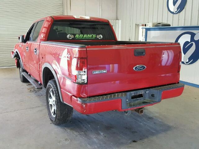 1FTPW14594KC31790 - 2004 FORD F150 SUPER RED photo 3