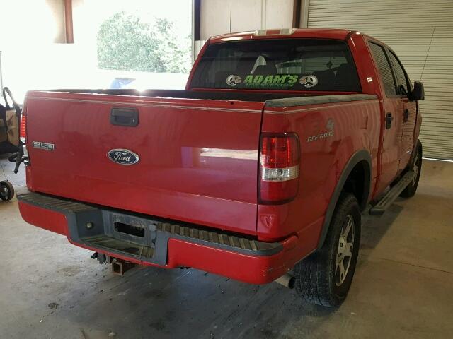 1FTPW14594KC31790 - 2004 FORD F150 SUPER RED photo 4