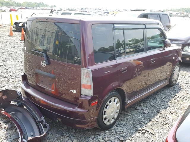 JTLKT324150208644 - 2005 TOYOTA SCION XB Bordeaux Foto 4