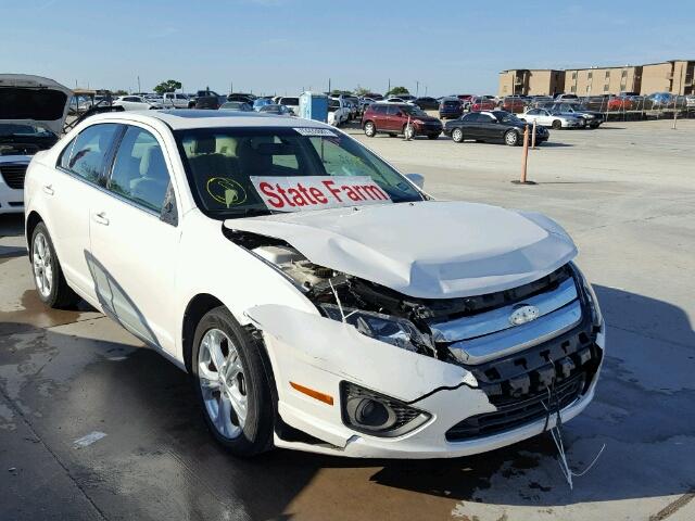 3FAHP0HA5CR389353 - 2012 FORD FUSION SE WHITE photo 1