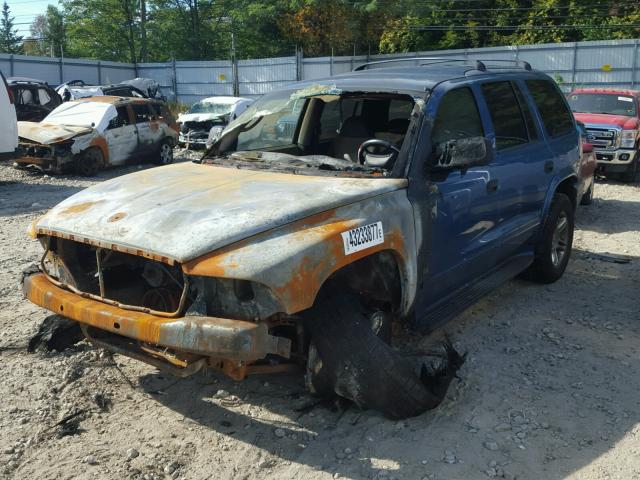 1D4HS78Z13F630364 - 2003 DODGE DURANGO R/ BLUE photo 2