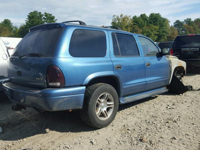 1D4HS78Z13F630364 - 2003 DODGE DURANGO R/ BLUE photo 4