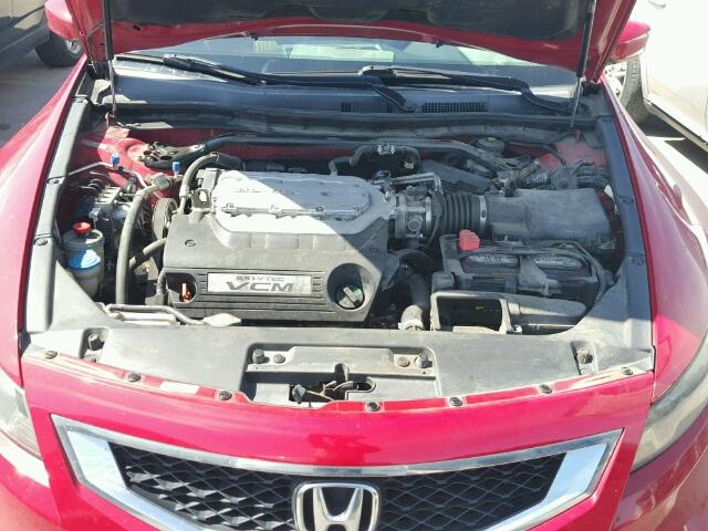 1HGCS228X8A008183 - 2008 HONDA ACCORD RED photo 7