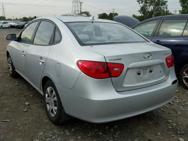 KMHDU46D39U761260 - 2009 HYUNDAI ELANTRA SILVER photo 3