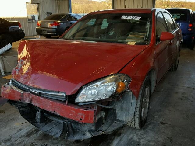 2G1WT58K479252279 - 2007 CHEVROLET IMPALA LT RED photo 2